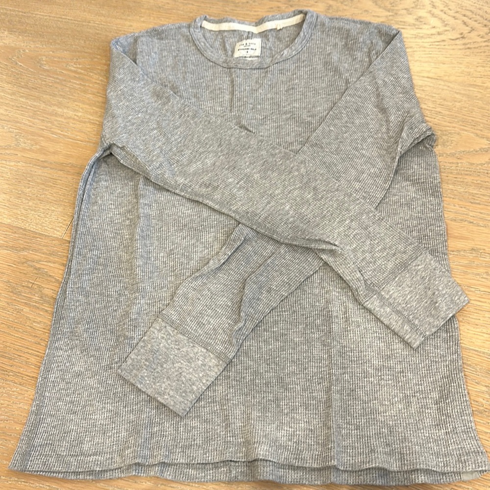Rag & bone mens grey thermal